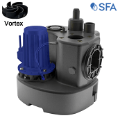 Канализационные насосные станции SFA Sanicubic 1 VX KB с рабочим колесом Vortex