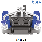 Канализационные насосные станции SFA Sanicubic 2 GR SE71 с ножом-измельчителем и двумя насосами