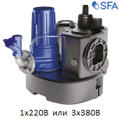 Канализационные насосные станции SFA Sanicubic 1 GR SE71 с ножом-измельчителем